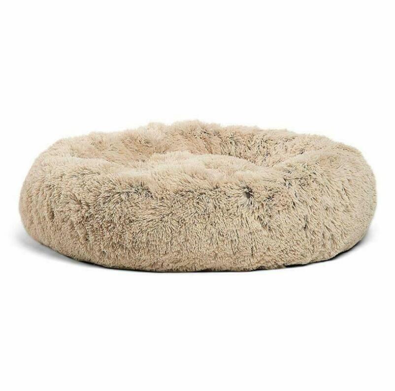 Round Plush Dog Bed