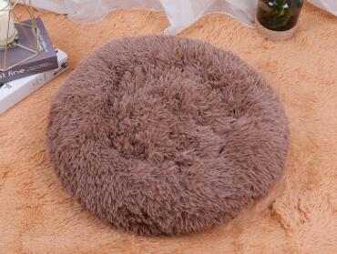 Round Plush Dog Bed