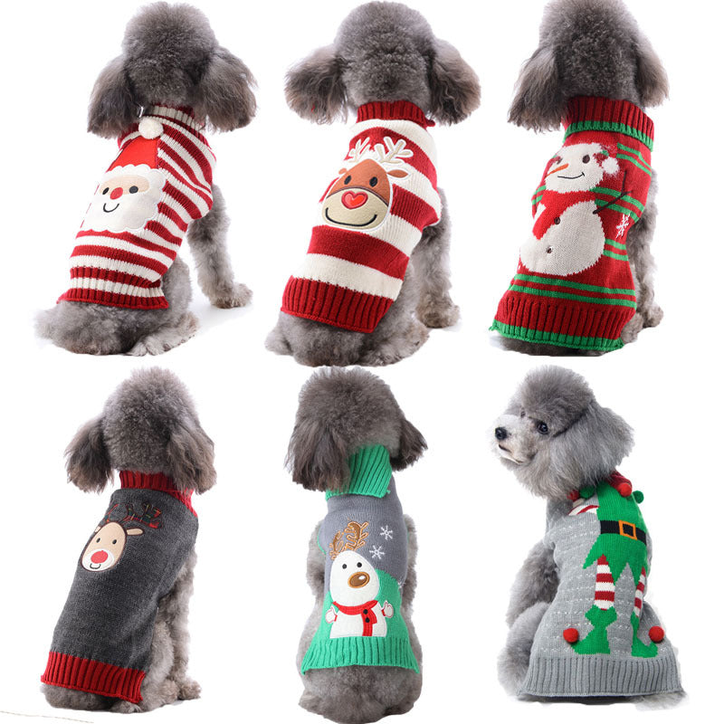 Christmas Pompom Dog Clothes