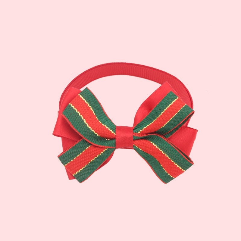 Christmas Dog Collar with Bow Tie