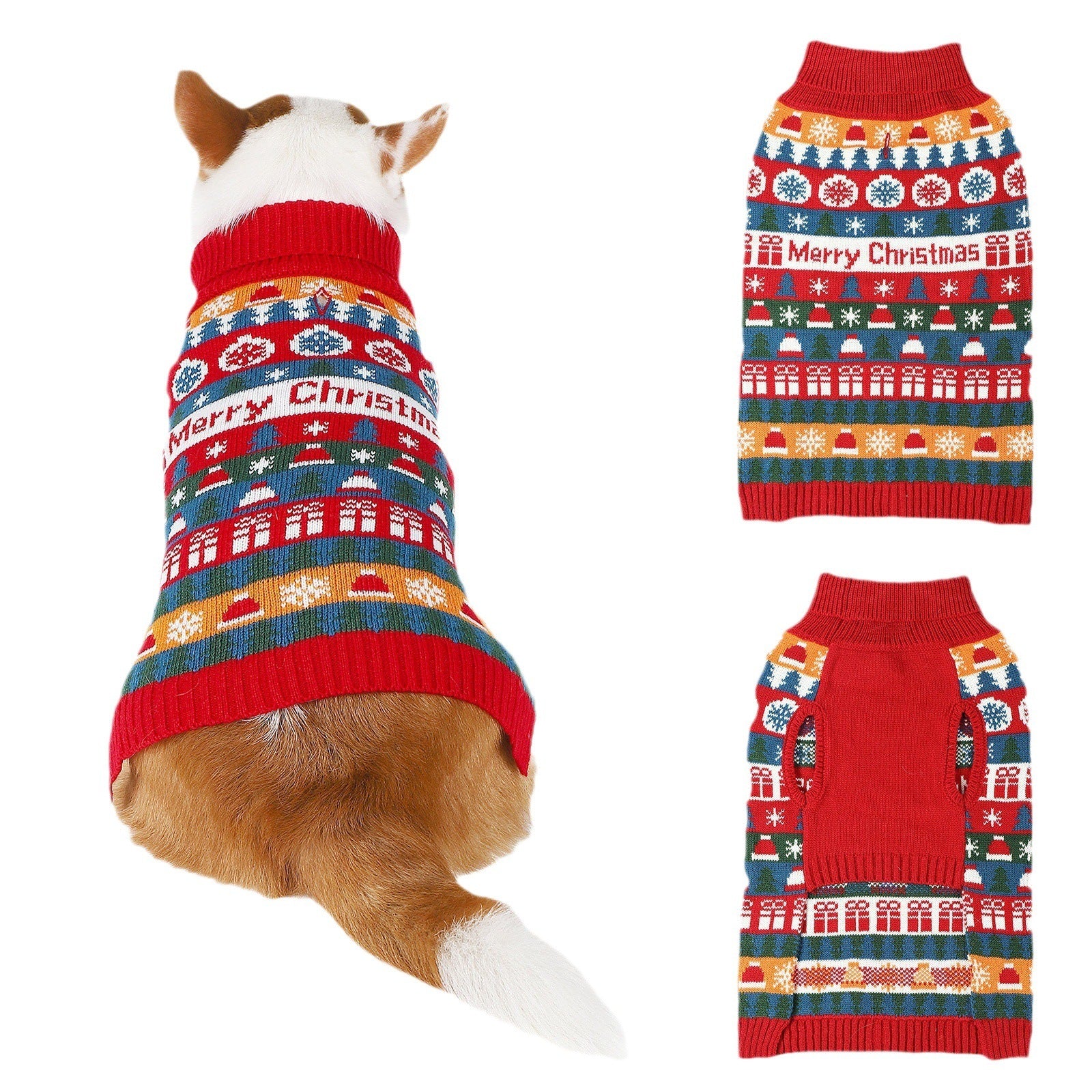 Christmas Turtleneck Sweater for Dogs