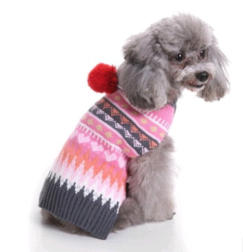 Christmas Knit Turtleneck Dog Sweater