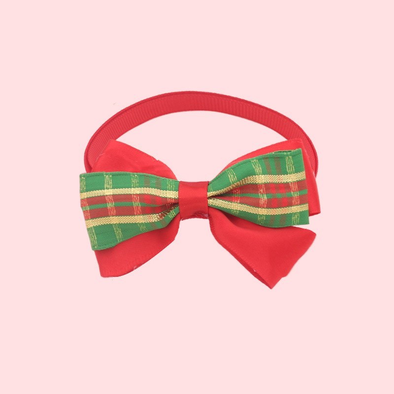 Christmas Dog Collar with Bow Tie