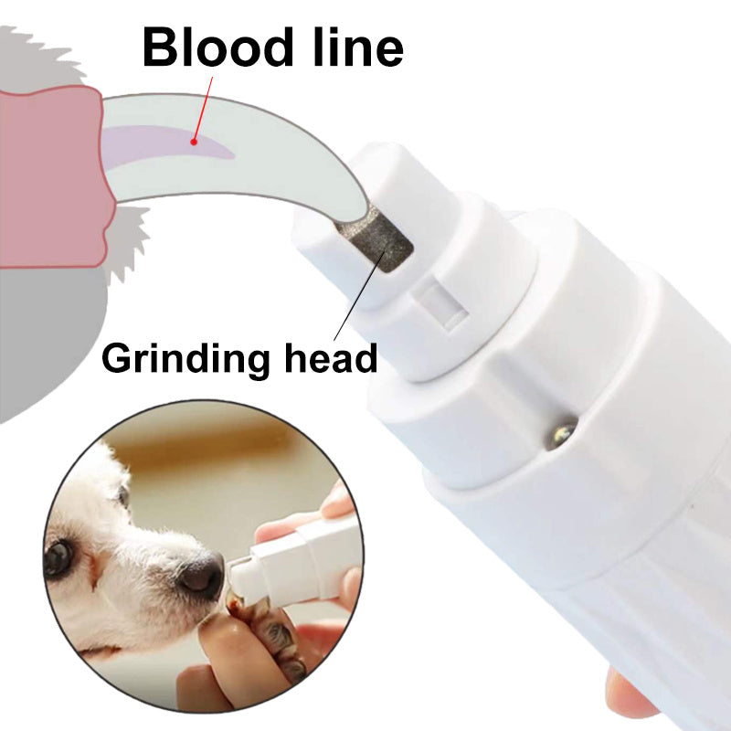 Electric Pet Nail Polisher with Light