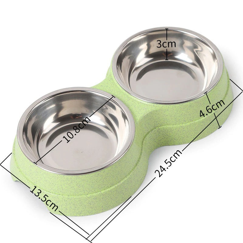 Double Stainless Steel Pet Bowls