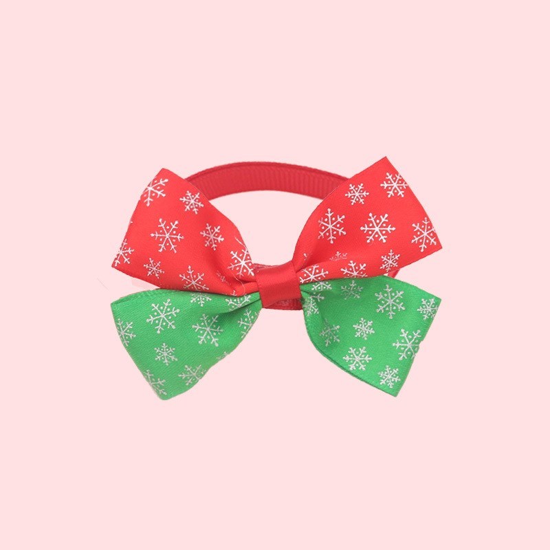 Christmas Dog Collar with Bow Tie