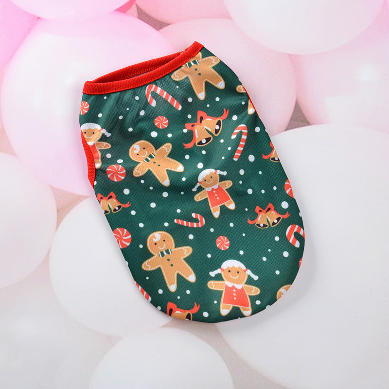 Christmas Cartoon Dog Vest