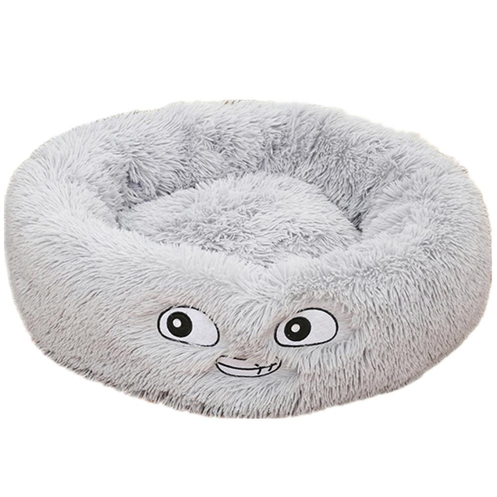 Round Plush Dog Bed