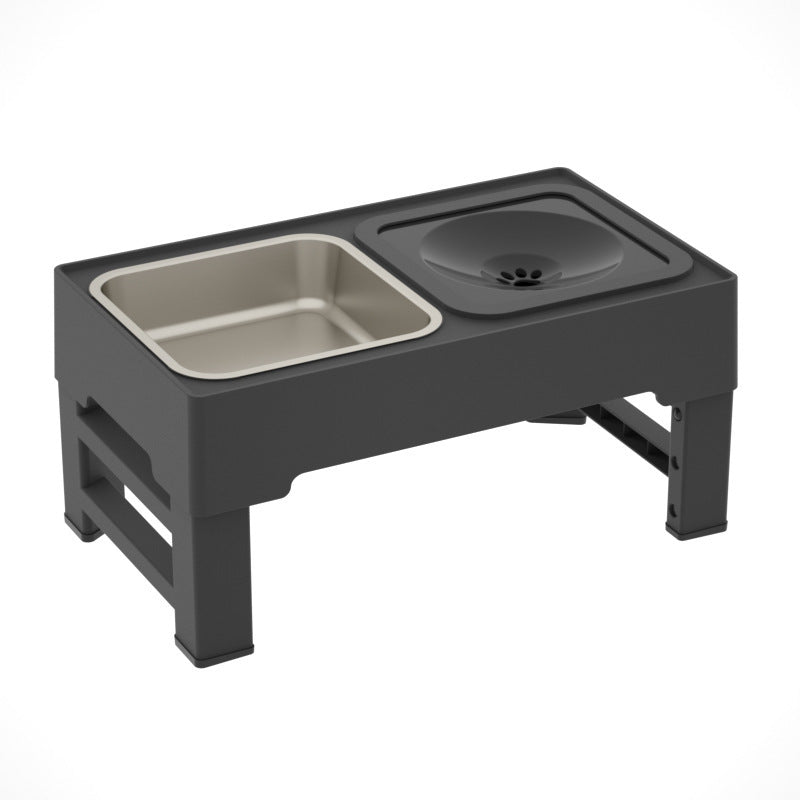 Elevated Dog Double Bowls with Adjustable Stand