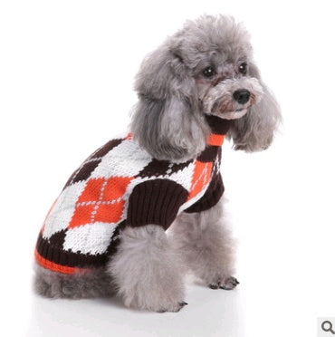 Christmas Knit Turtleneck Dog Sweater