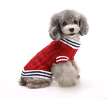 Christmas Knit Turtleneck Dog Sweater