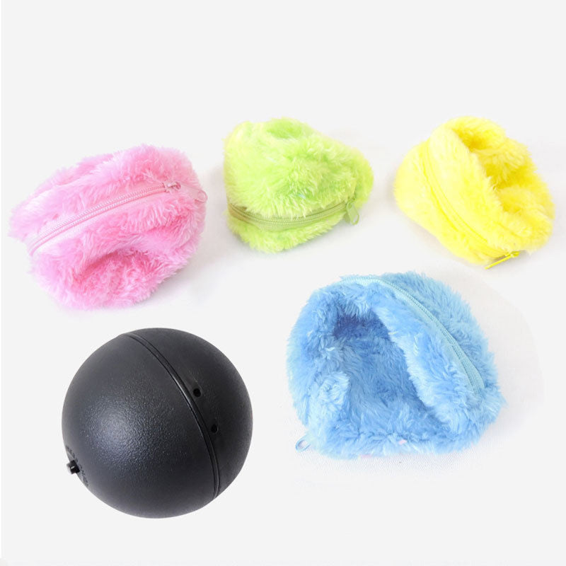 Automatic Plush Electric Pet Ball