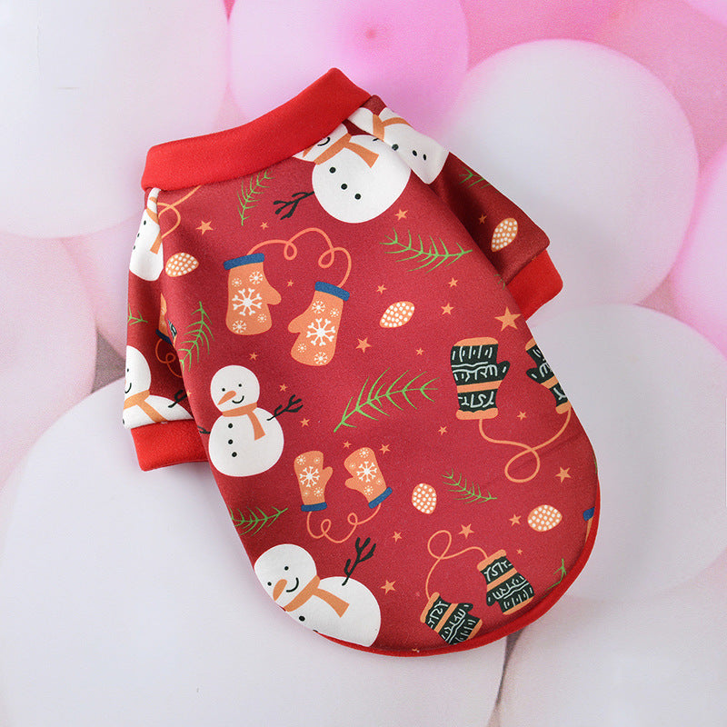 Christmas Cartoon Dog Clothes