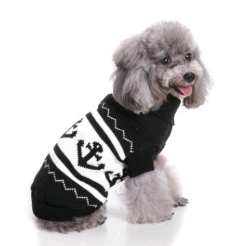 Christmas Knit Turtleneck Dog Sweater