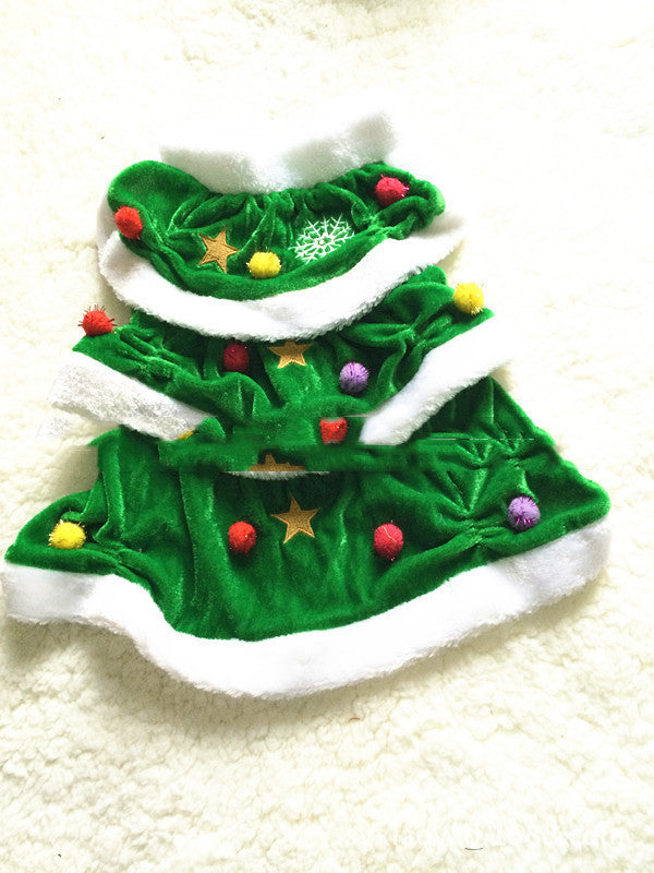 Green Christmas Tree Dog Costume