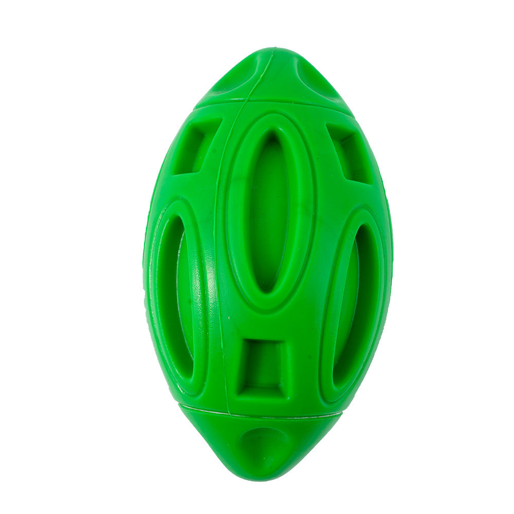 Rubber Sounding Dog Rugby Ball