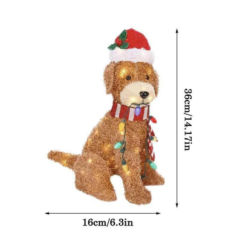 Christmas Outdoor Garden Dog Decor