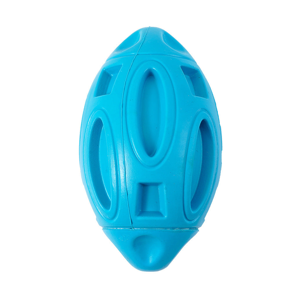 Rubber Sounding Dog Rugby Ball