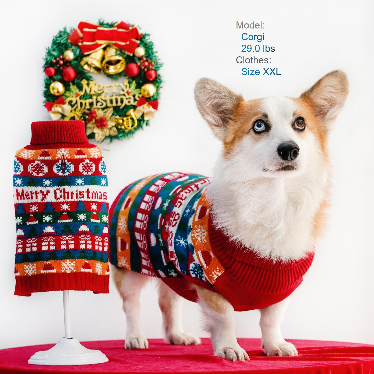 Christmas Turtleneck Sweater for Dogs