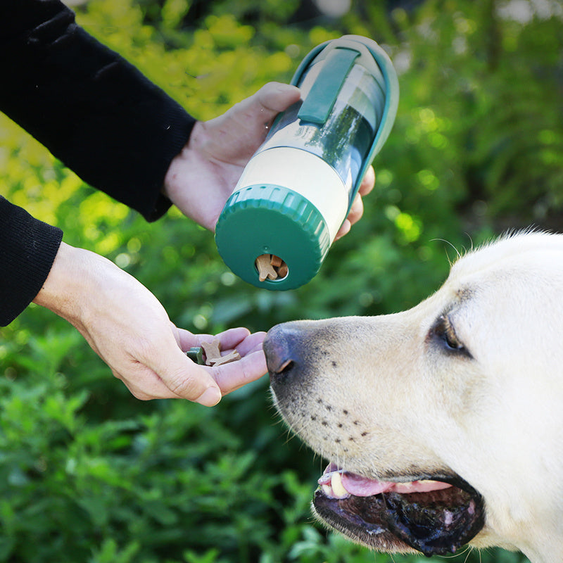 2-in-1 Foldable Dog Water Bottle