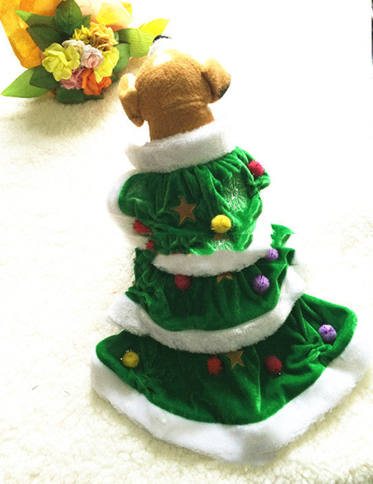 Green Christmas Tree Dog Costume