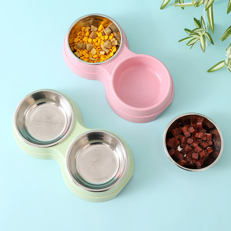 Double Stainless Steel Pet Bowls