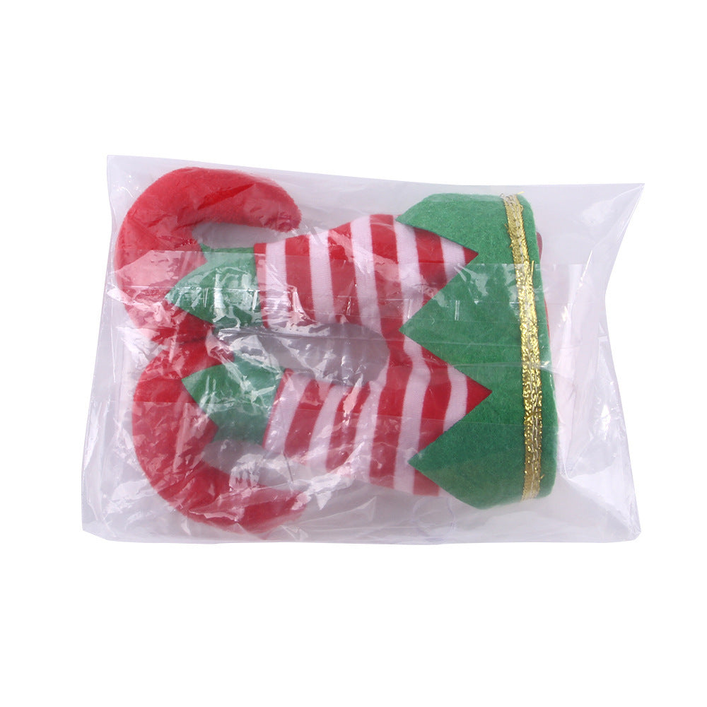 Pet Christmas Striped Clown Hat