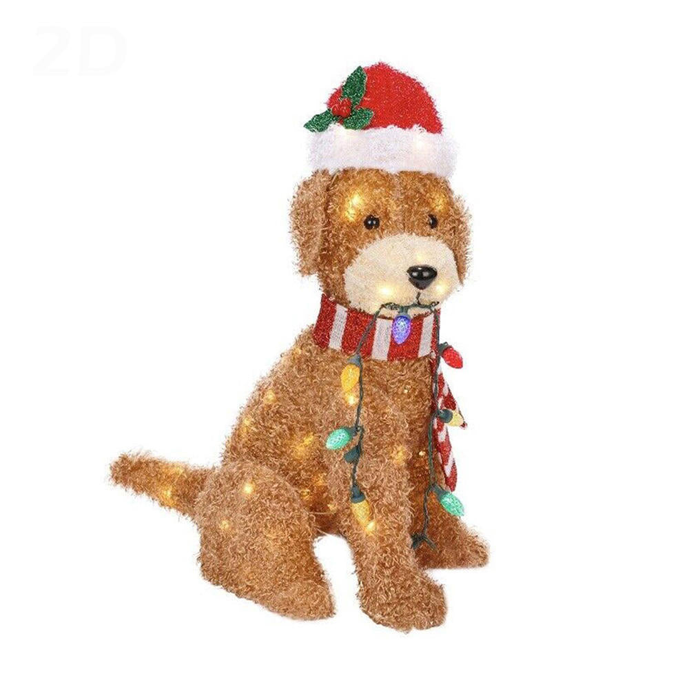 Christmas Outdoor Garden Dog Decor