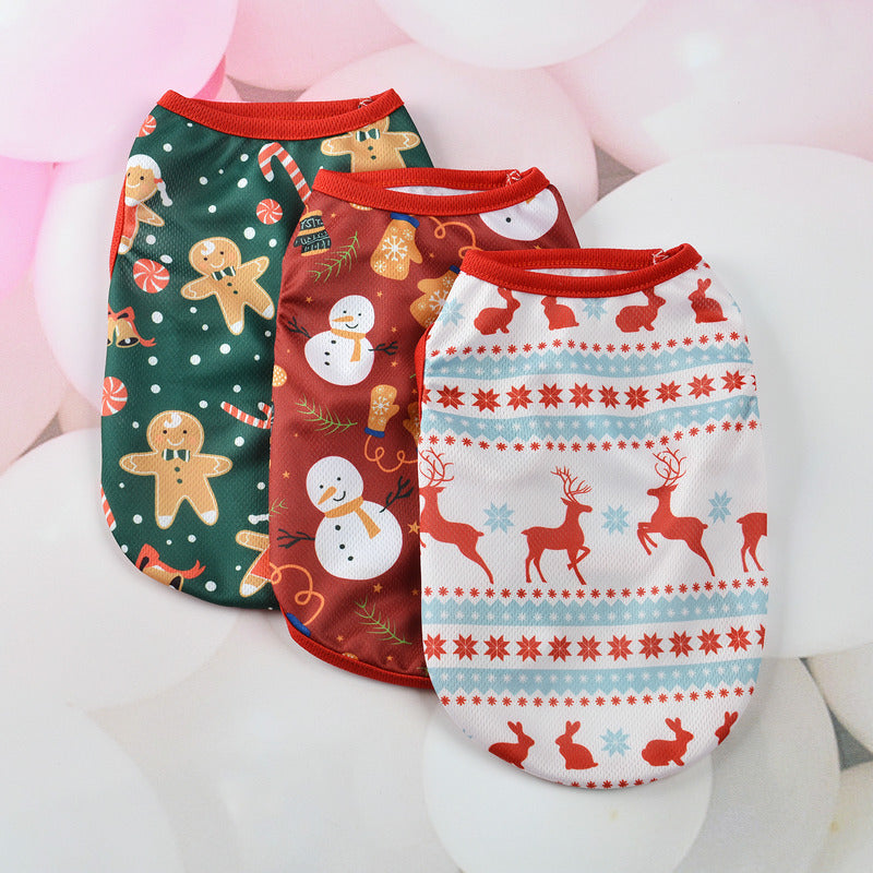 Christmas Cartoon Dog Vest